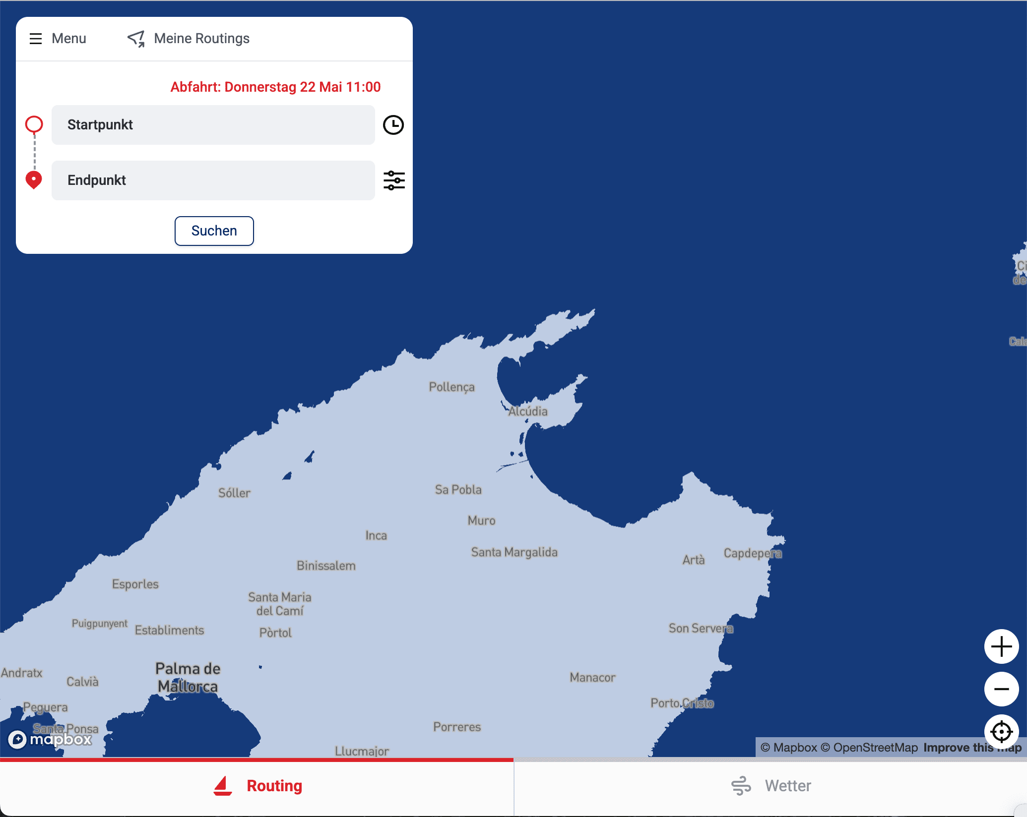 Sailrouting Startseite